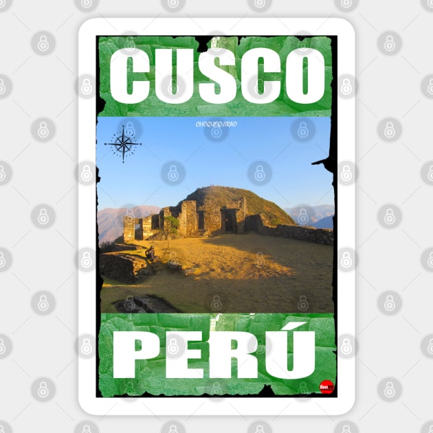 CHOQUEQUIRAO CUSCO PERU Magnet by Dibujartpe